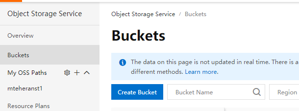 Using Alibaba cloud object storage service in .NET Core